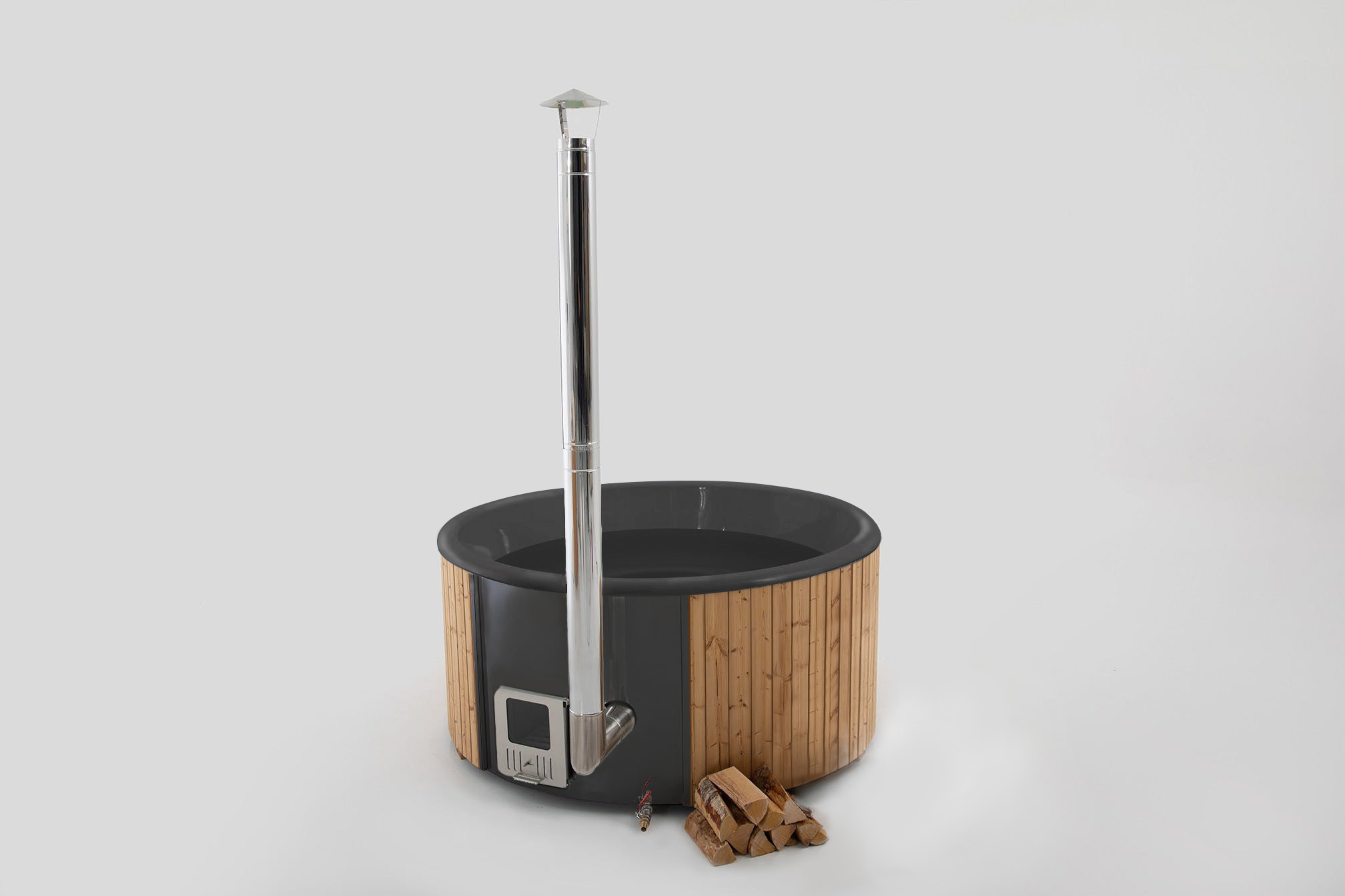 Heimelier Hot Tub Royal - dark grey - nussbaum